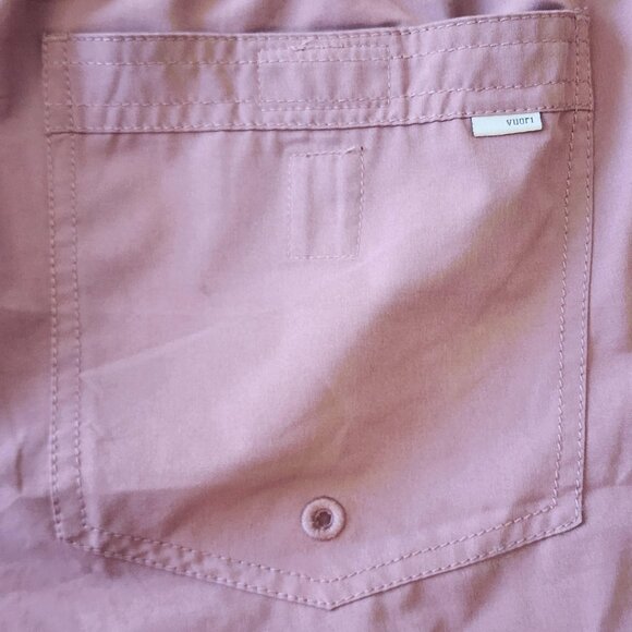 Vuori Shorts Mens Small Pink Performance Drawstring Lined Athletic Swim V302 - Picture 10 of 14